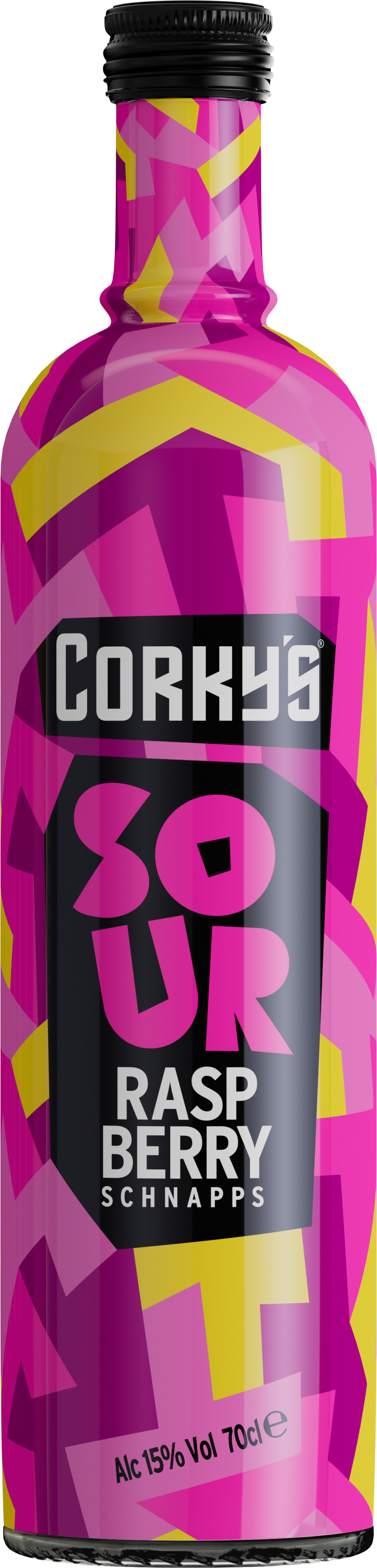 Corky's Raspberry Glitter Schnapps